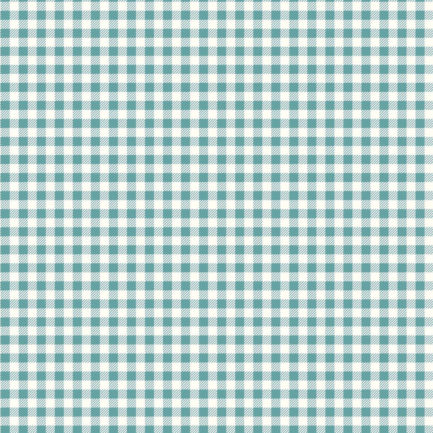 Bee Ginghams - ReNae Teal C12552 by Lori Holt for Riley Blake (sold in 25cm increments)