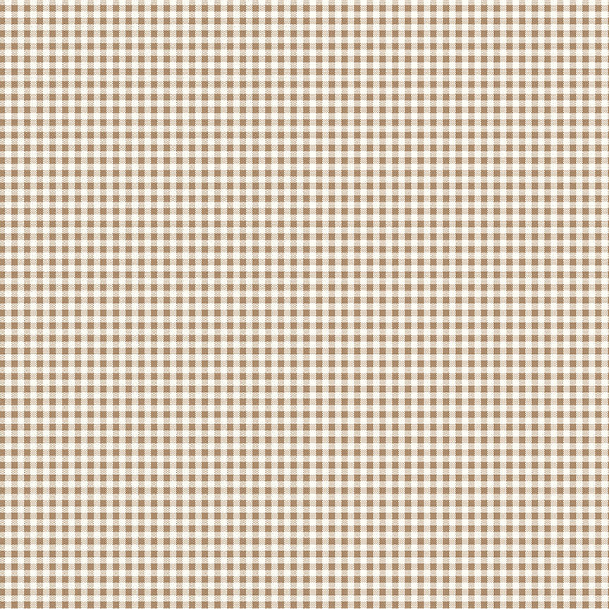 Bee Ginghams - Jennifer Brown Sugar C12559 by Lori Holt for Riley Blake (sold in 25cm increments)