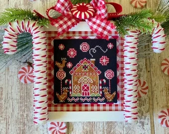 Candy Cane Coop Cross Stitch Pattern Stitching with the Housewives