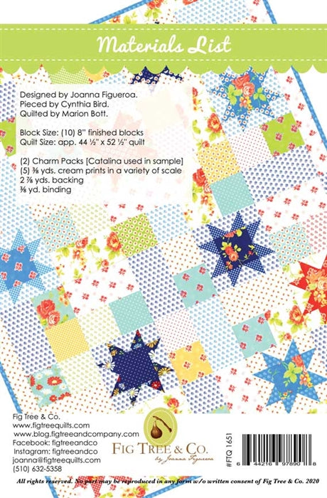 Catalina Stars Quilt Pattern Fig Tree Quilts