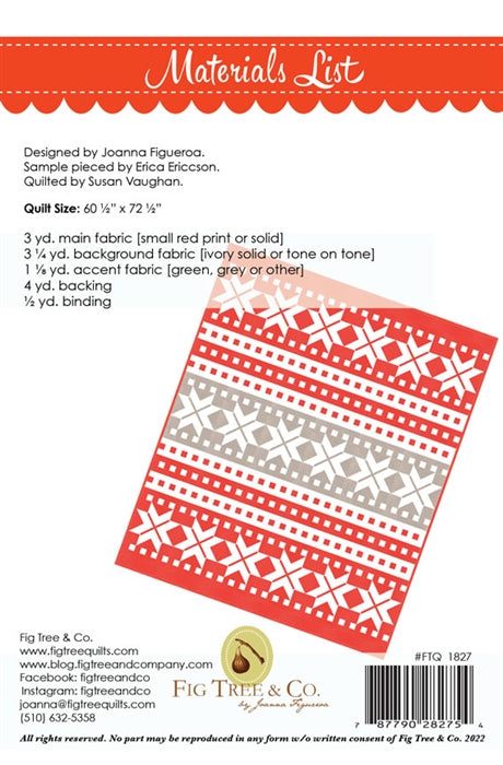 Christmas Sweater Quilt Pattern Fig Tree Quilts