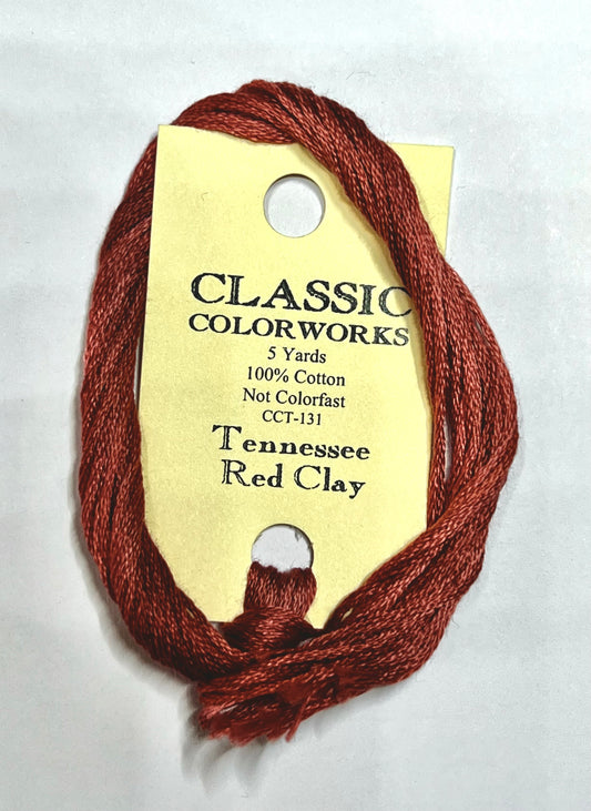 Tennessee Red Clay Classic Colorworks 6-Strand Hand-Dyed Embroidery Floss