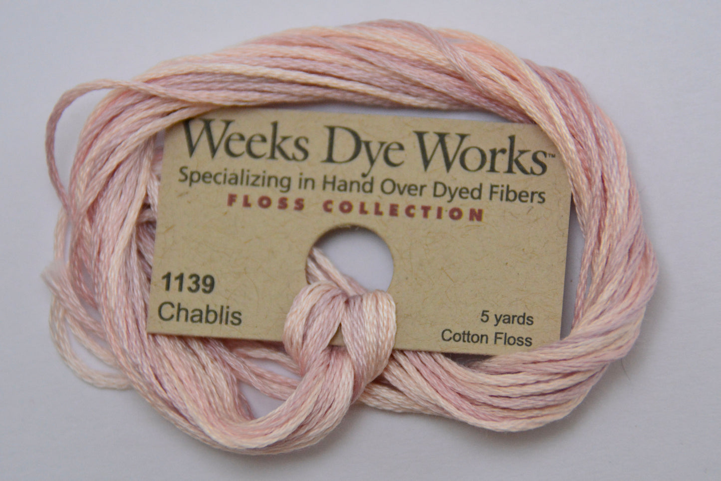 Chablis 1139 Weeks Dye Works 6-Strand Hand-Dyed Embroidery Floss