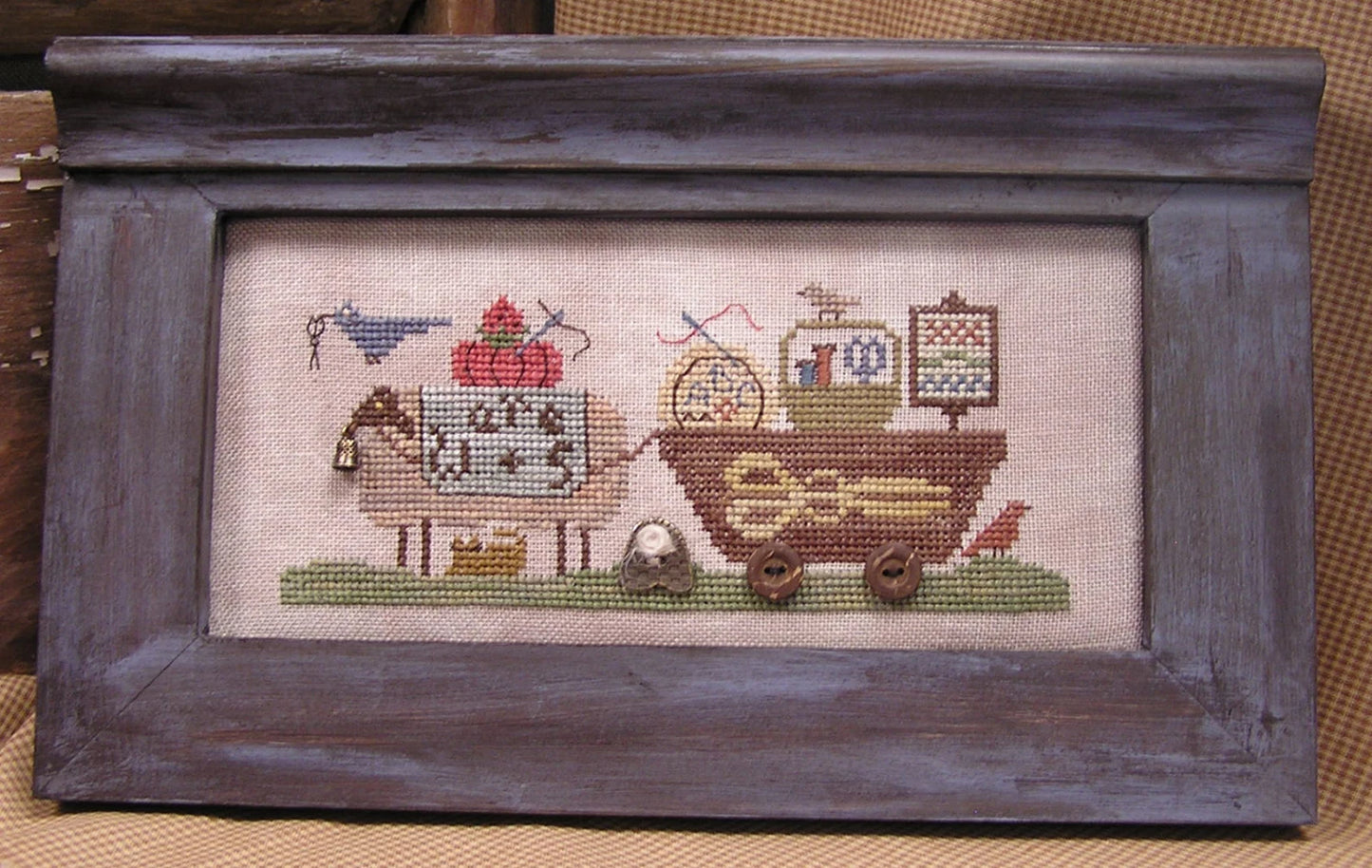 Delivering Needlewares Cross Stitch Pattern Homespun Elegance