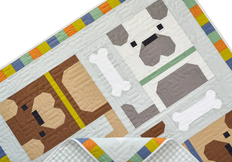Dog Pile Quilt Pattern Pen and Paper