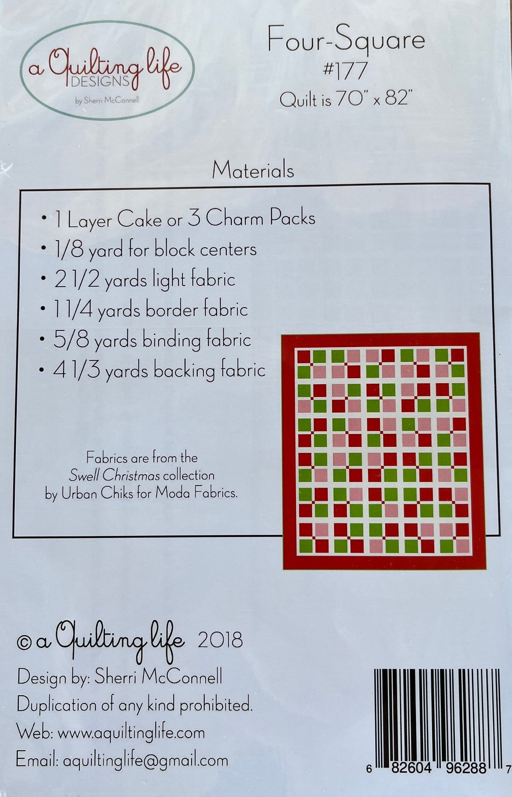 Four Square Quilt Pattern by A Quilting Life