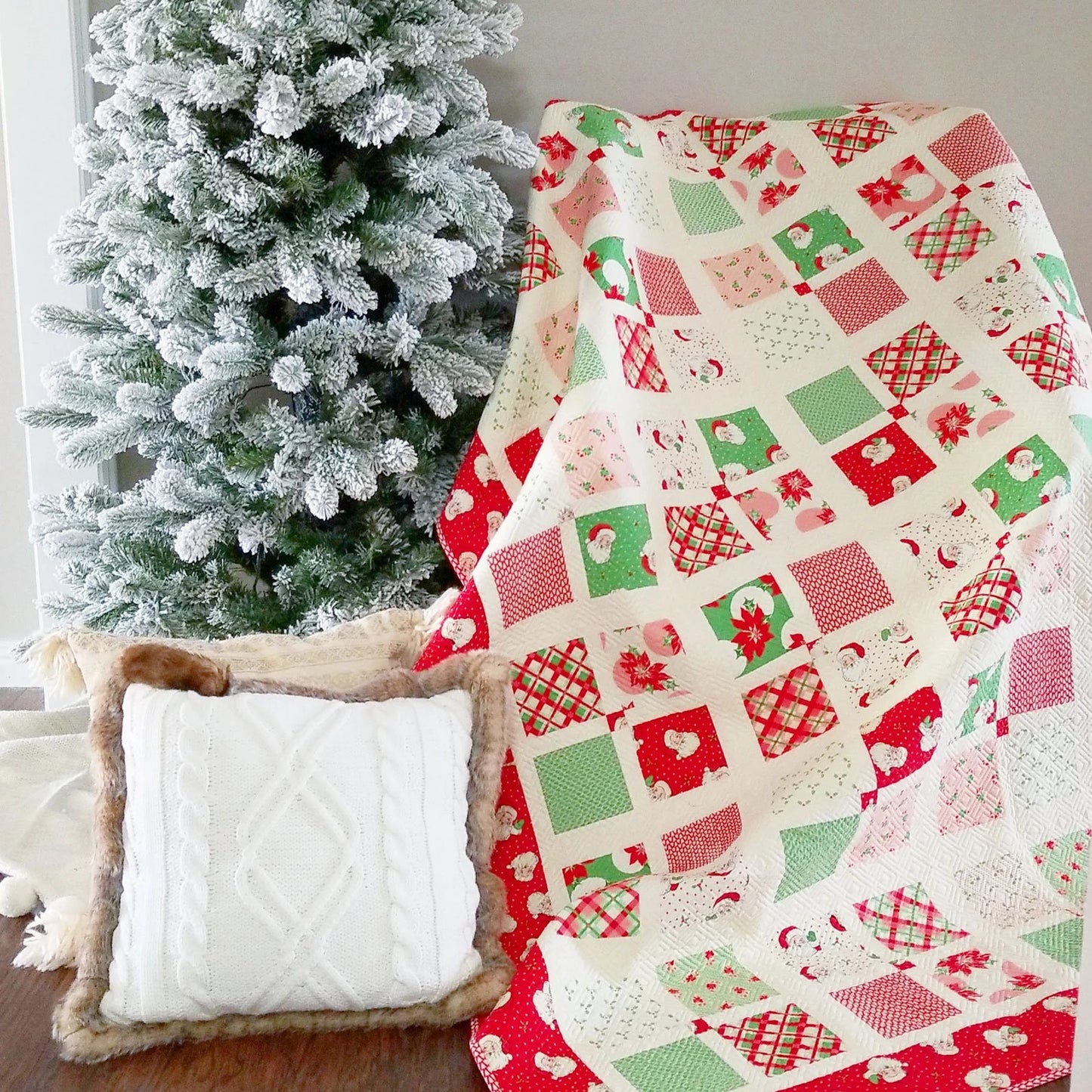 Four Square Quilt Pattern by A Quilting Life
