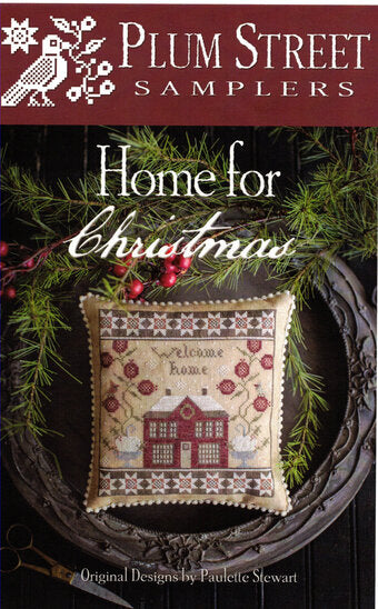 Home for Christmas Cross Stitch Pattern Plum Street Samplers