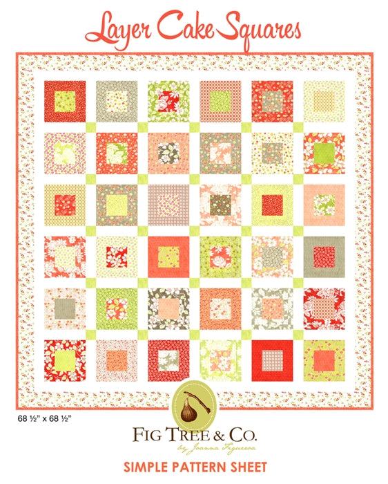 Layercake Squares Quilt Pattern Fig Tree Quilts