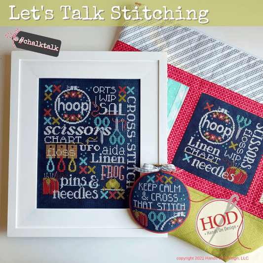 Hands on Design Let's Talk Stitching Cross Stitch Pattern