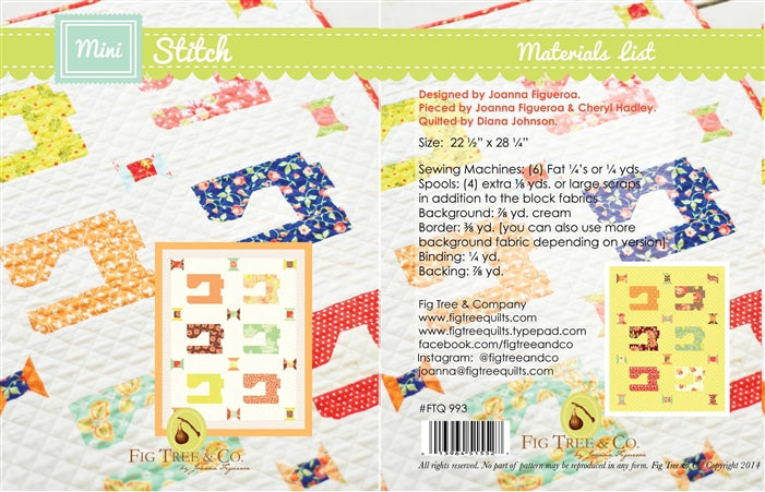 Mini Stitch Quilt Pattern Fig Tree Quilts