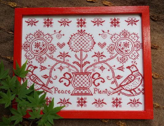 Peace and Plenty: A New Years Wish Cross Stitch Pattern Mojo Stitches
