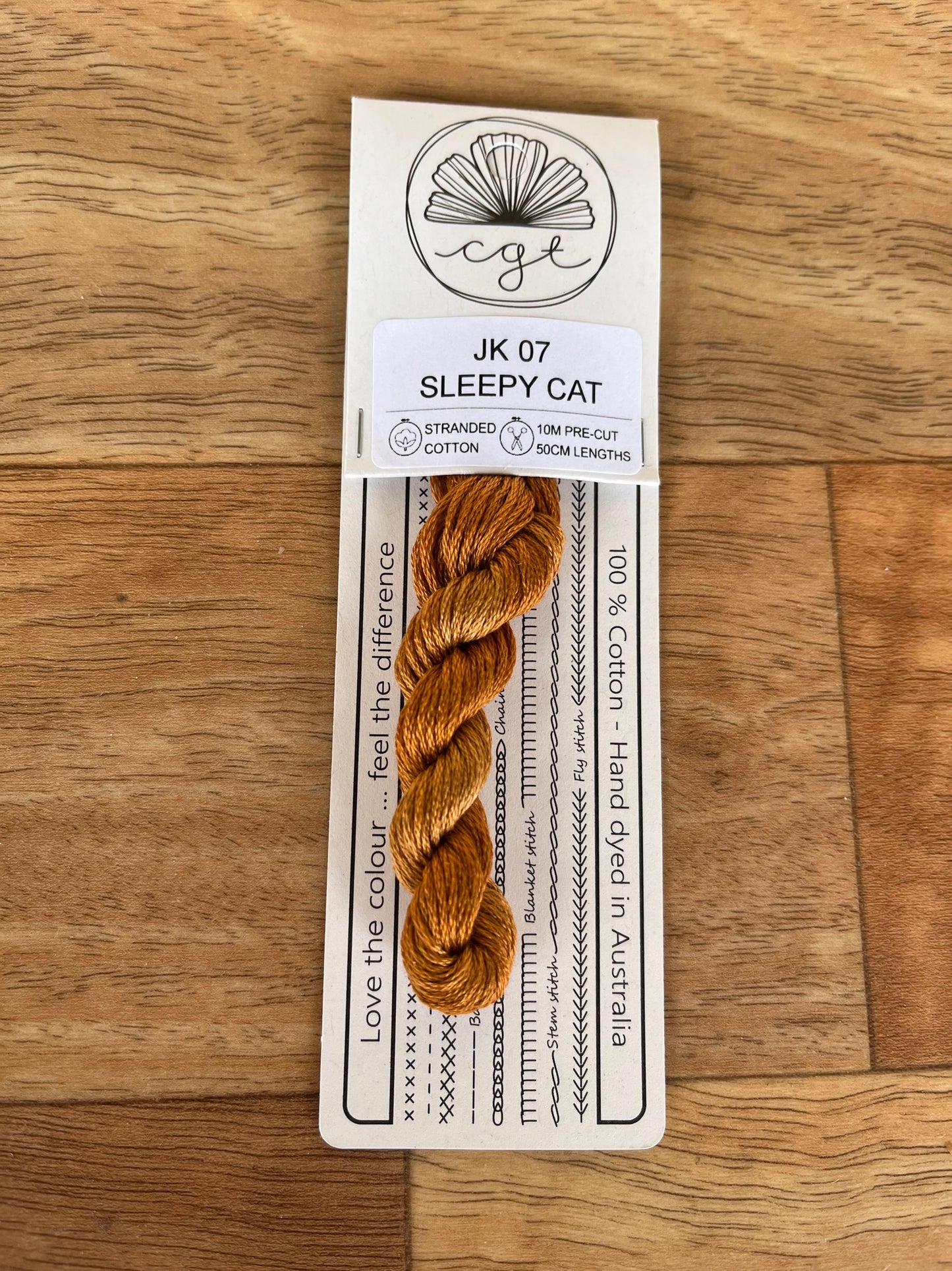 Sleepy Cat JK07 Cottage Garden Thread Pre-Cut 6 Stranded Hand Dyed Embroidery Floss