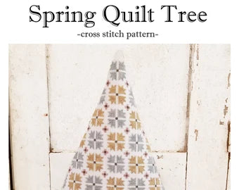 Spring Quilt Tree Cross Stitch Pattern Hello from Liz Mathews