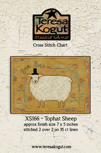 Tophat Sheep Cross stitch pattern by Teresa Kogut