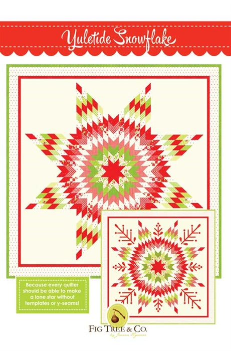 Yuletide Snowflake Quilt Pattern Fig Tree Quilts