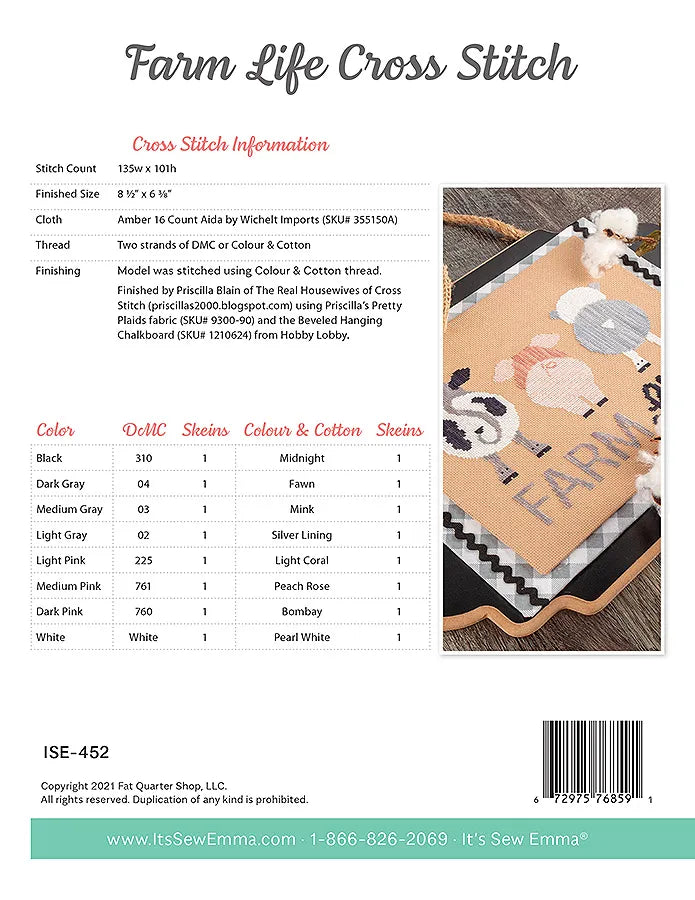 Farm Life Cross Stitch Pattern by Its Sew Emma