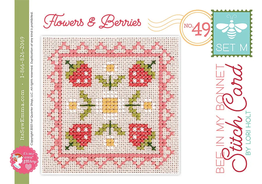 Bee in My Bonnet Stitch Cards Set M Lori Holt of Bee in my Bonnet