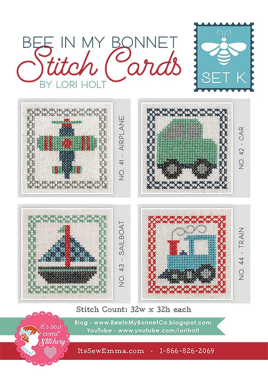 Bee in My Bonnet Stitch Cards Set K Lori Holt of Bee in my Bonnet