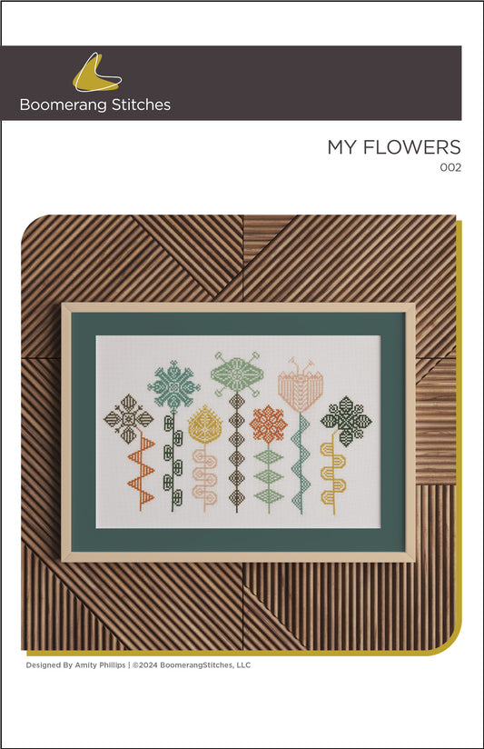 My Flowers Cross Stitch Pattern by Boomerang Sitches