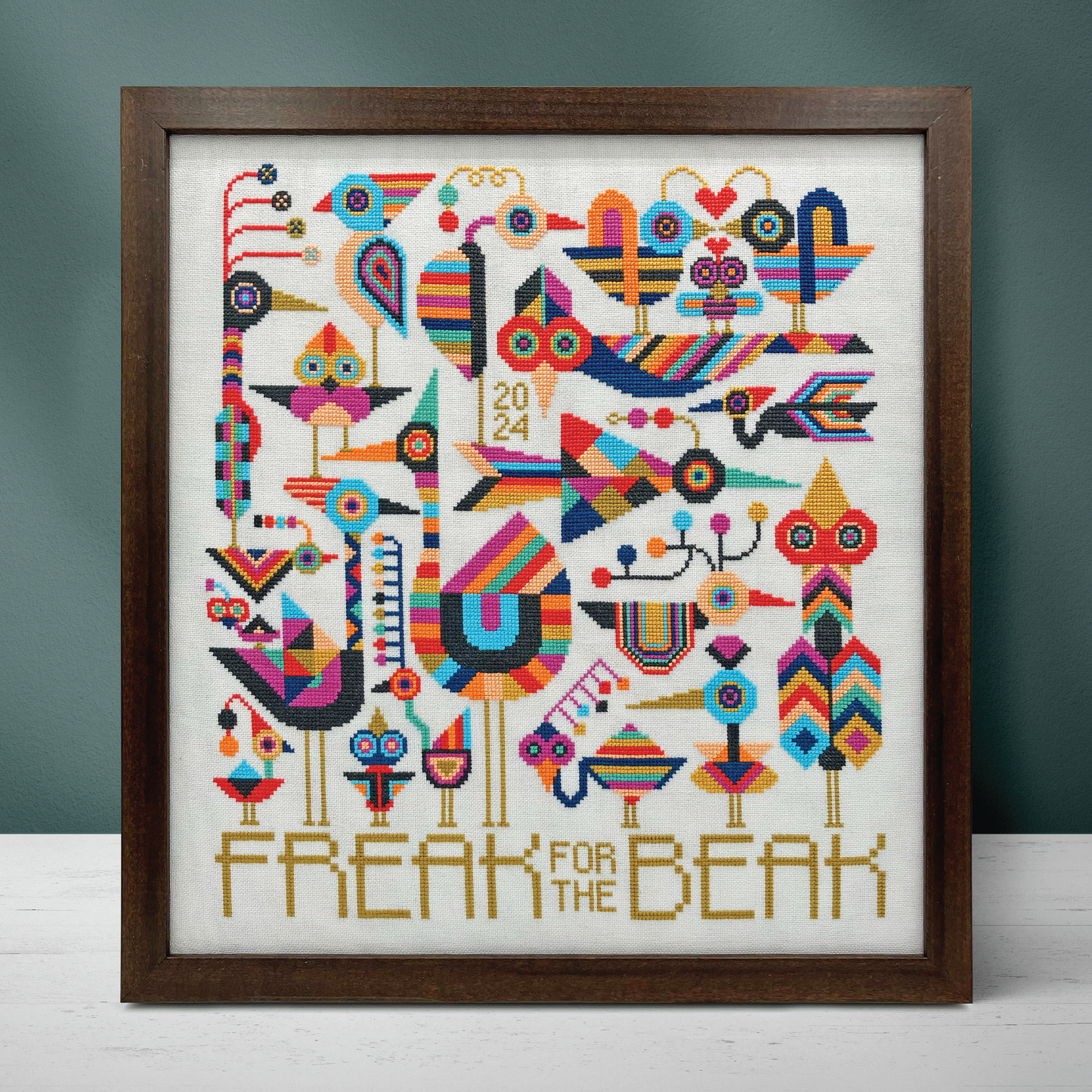 Freak For The Beak Cross Stitch Pattern by Boomerang Sitches