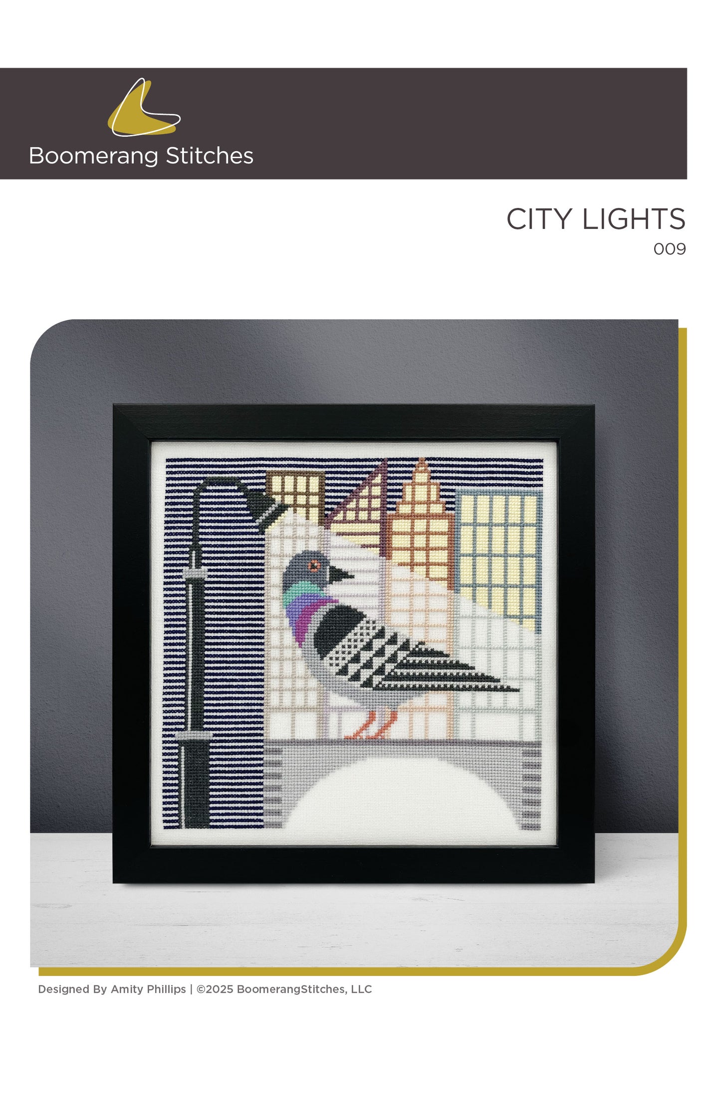 City Lights Cross Stitch Pattern by Boomerang Sitches
