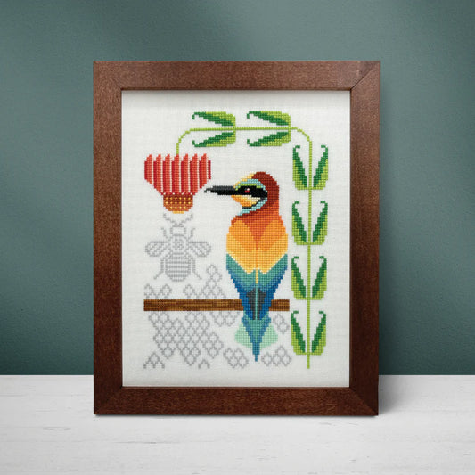 European Bee-Eater Cross Stitch Pattern by Boomerang Sitches
