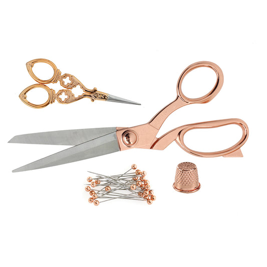 Premium Scissor Set 4pc - Rose Gold Birch