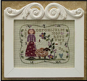 Curly Q Ewe Cross Stitch Pattern Little House Needleworks