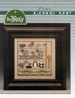 Zoo Line Up Cross Stitch Pattern by The Trilogy