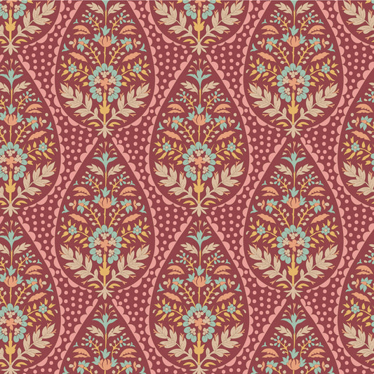 Sanctuary Adina Maroon 100561 by Tilda Fabrics (sold in 25cm increments)