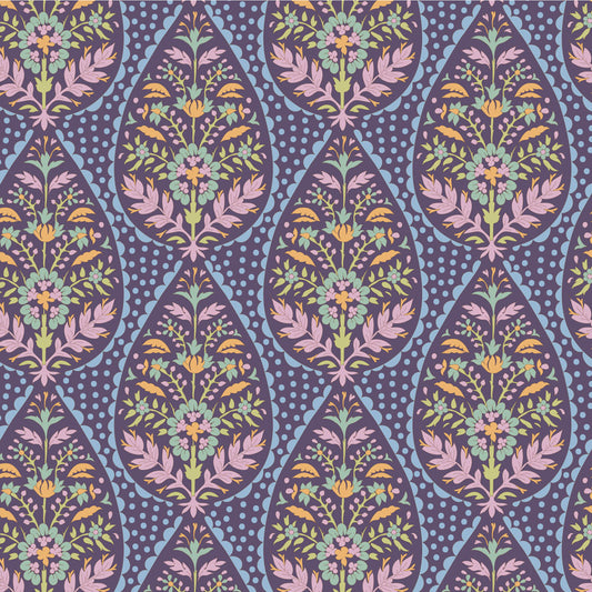 Sanctuary Adina Eggplant 100571 by Tilda Fabrics (sold in 25cm increments)