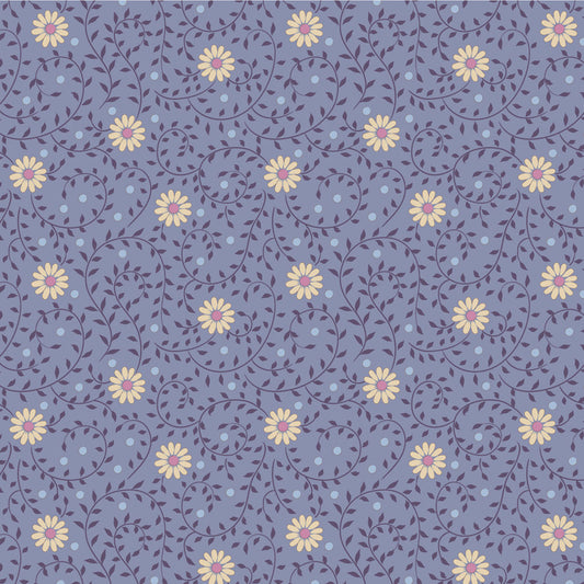 Sanctuary Daisydream Pitch Blue 100573 by Tilda Fabrics (sold in 25cm increments)