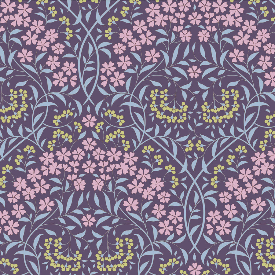 Sanctuary Larissa Eggplant 100575 by Tilda Fabrics (sold in 25cm increments)