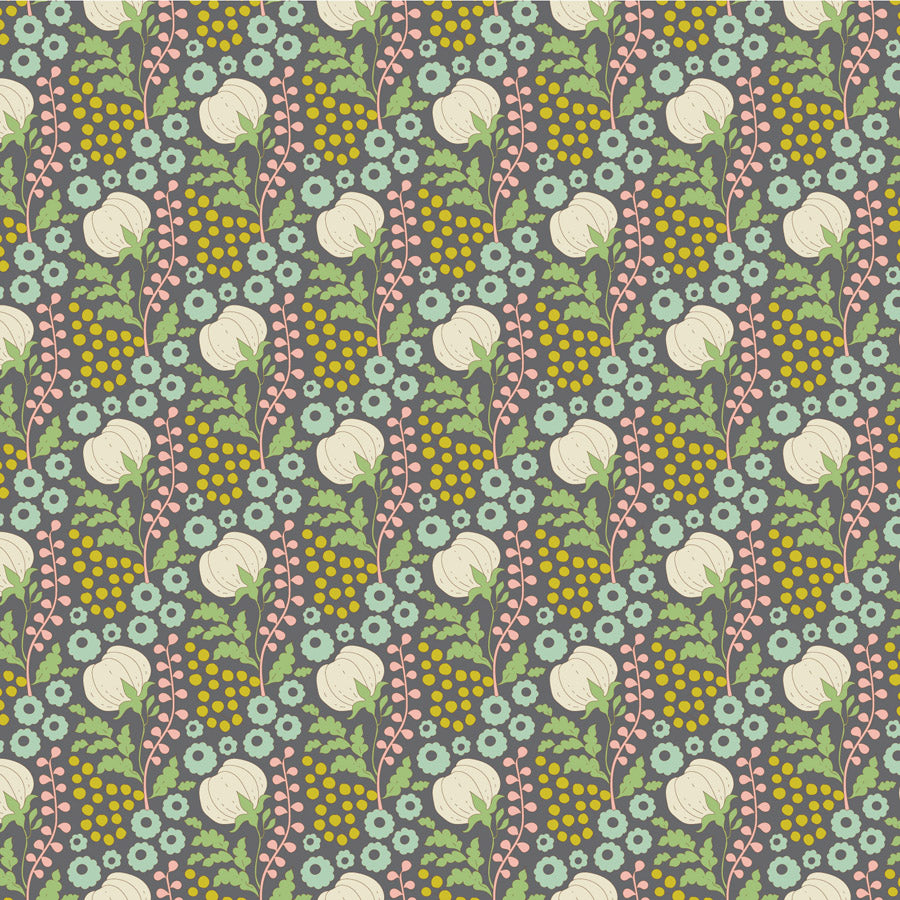 Sanctuary Cottonfield Greygreen 100579 by Tilda Fabrics (sold in 25cm increments)