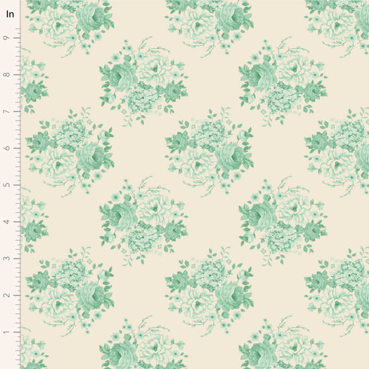 Sunday Brunch Mia Teal 100584 by Tilda (sold in 25cm increments)