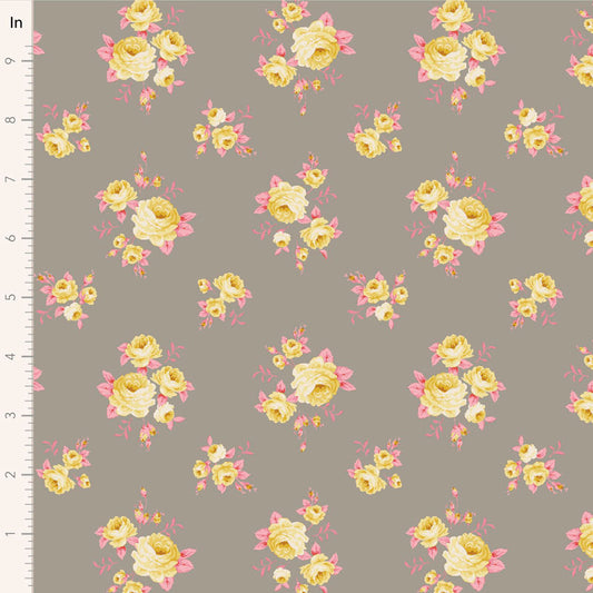 Sunday Brunch Mille Grey 100589 by Tilda (sold in 25cm increments)