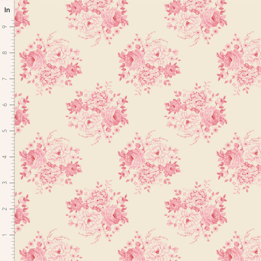Sunday Brunch Mia Pink 100594 by Tilda (sold in 25cm increments)