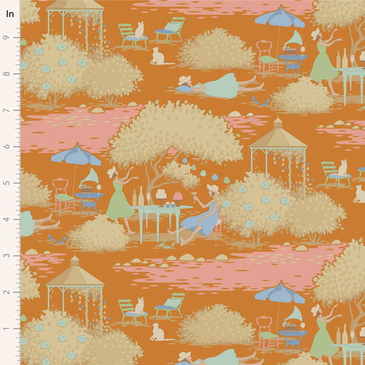 Sunday Brunch Ginger 100595 by Tilda (sold in 25cm increments)