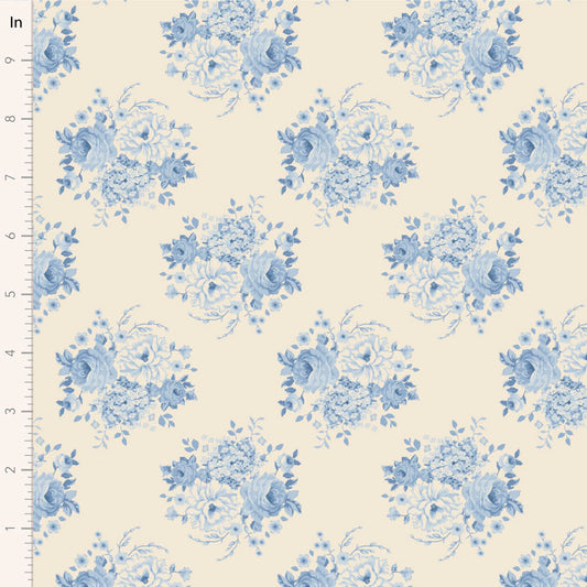 Sunday Brunch Mia Blue 100597 by Tilda (sold in 25cm increments)