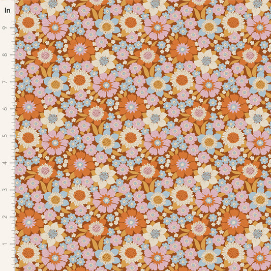 Wallflower Lauren Caramel 100604 by Tilda (sold in 25cm increments)