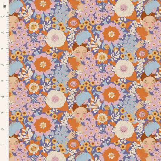 Wallflower Thristle 100608 by Tilda (sold in 25cm increments)