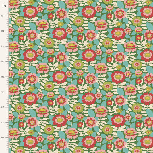 Wallflower Beverly Green 100609 by Tilda (sold in 25cm increments)