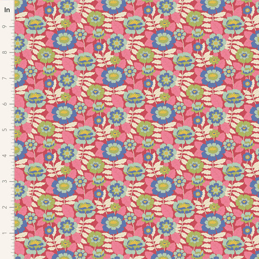 Wallflower Beverly Pink 100610 by Tilda (sold in 25cm increments)