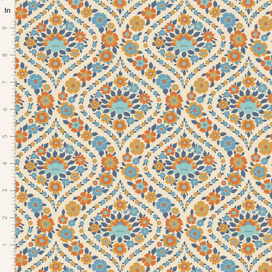 Wallflower Bianca Blue 100619 by Tilda (sold in 25cm increments)