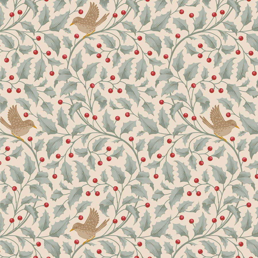 Tilda Merry Little Christmas Holly Duckegg 100626 (sold in 25cm increments)