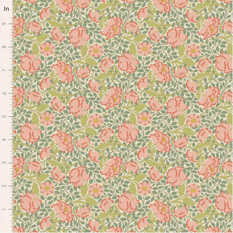 Songbird Flora Sage 100648 by Tilda (sold in 25cm increments)