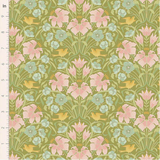 Songbird Green 100649 by Tilda (sold in 25cm increments)
