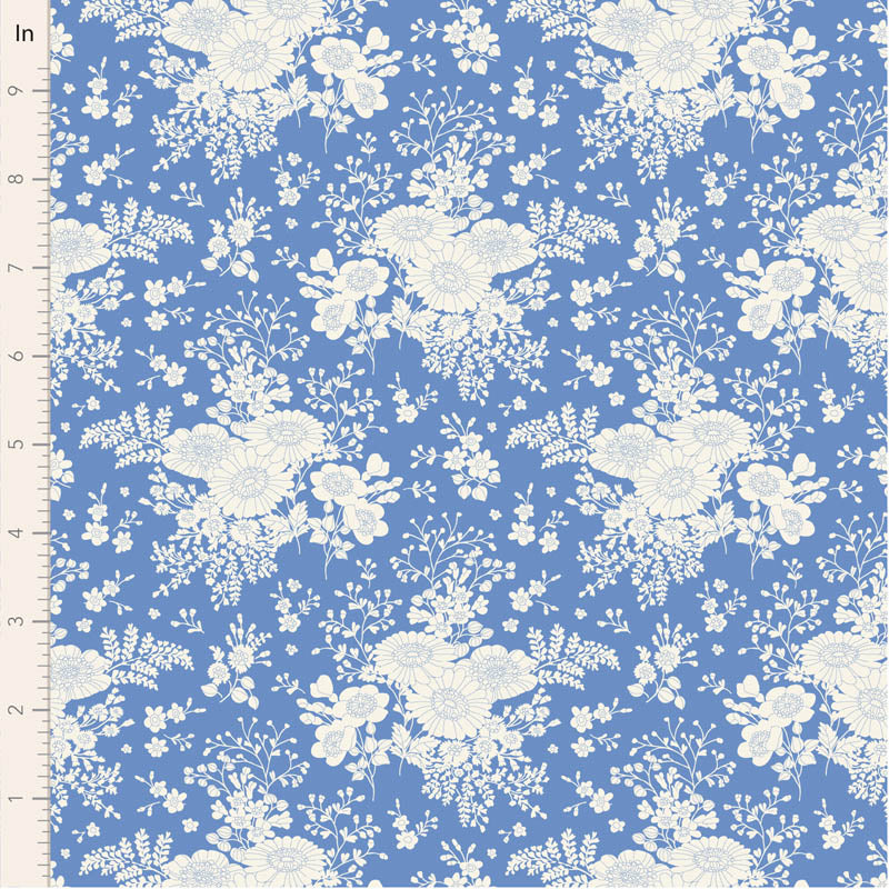 Something Blue Isolde Cornflower 100663 by Tilda (sold in 25cm increments)