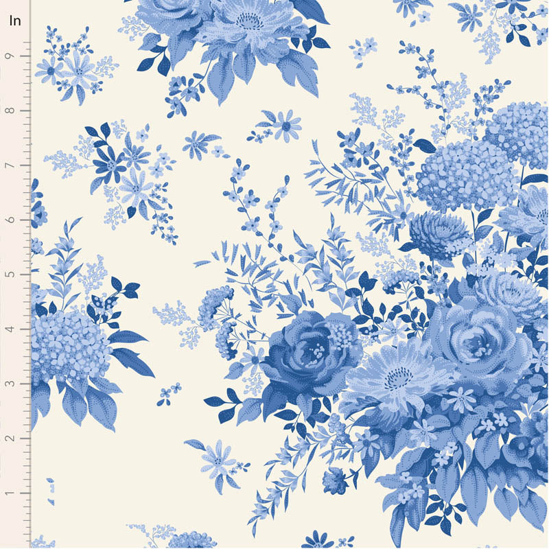 Something Blue Wildgarden Blue 100667 by Tilda (sold in 25cm increments)